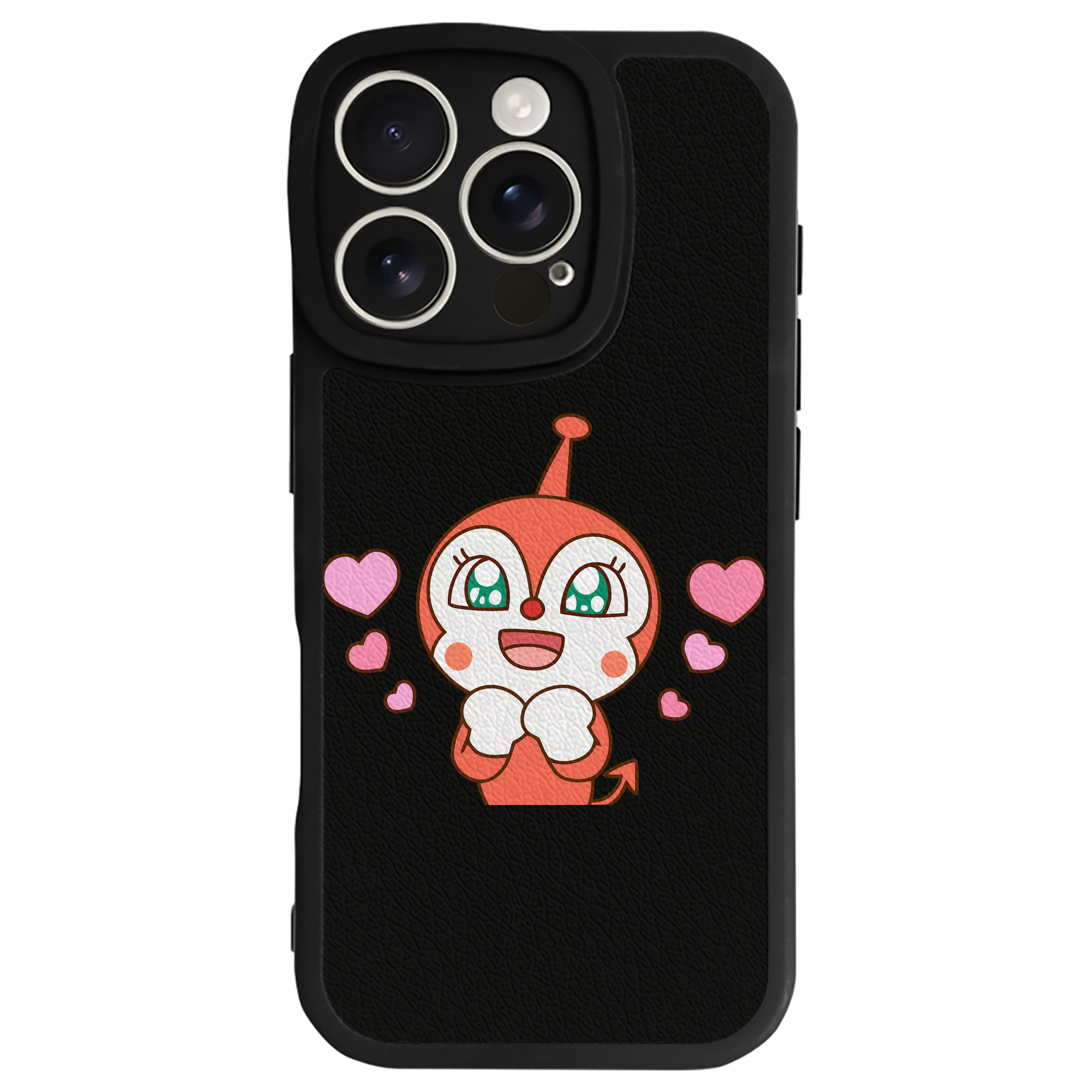 （画像用） アンパンマン Anpanman 【iPhone 16シリーズ対応】シリコンスマホケース（レザー調） 材質：シリコン
